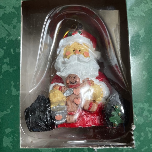 Vtg 1999 Rainbow Brothers Holiday Collection Christmas Ornaments Lot of 4 Santa - Picture 2 of 6